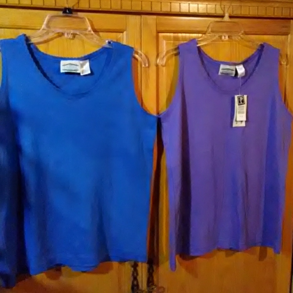 Blue Purple Tank Tops